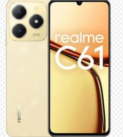  - Celulares    Cod. REALME C61 8GB RAM 256GB ROM DOURADO